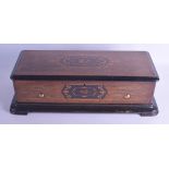 A LARGE 19TH CENTURY SWISS NICOLE FRERES MUSIC BOX playing eight airs, the case decorated with