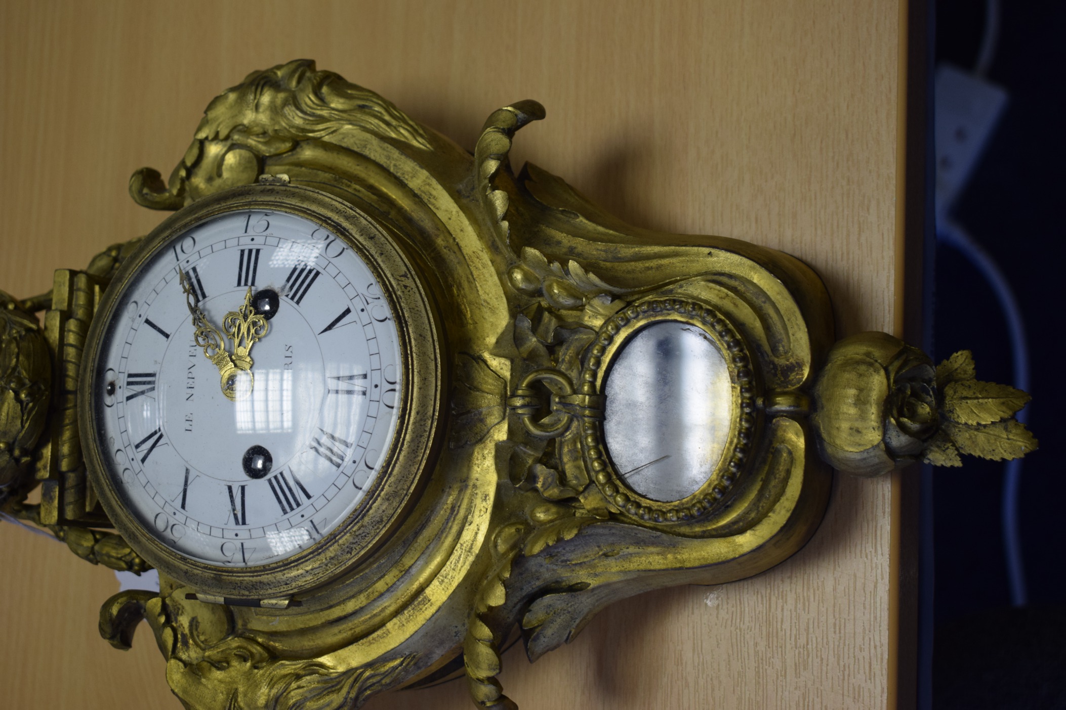 A FINE 18TH CENTURY LOUIS XVI ORMOLU CARTEL CLOCK by Nicolas-Antoine Le Nepveu, of small - Bild 6 aus 10