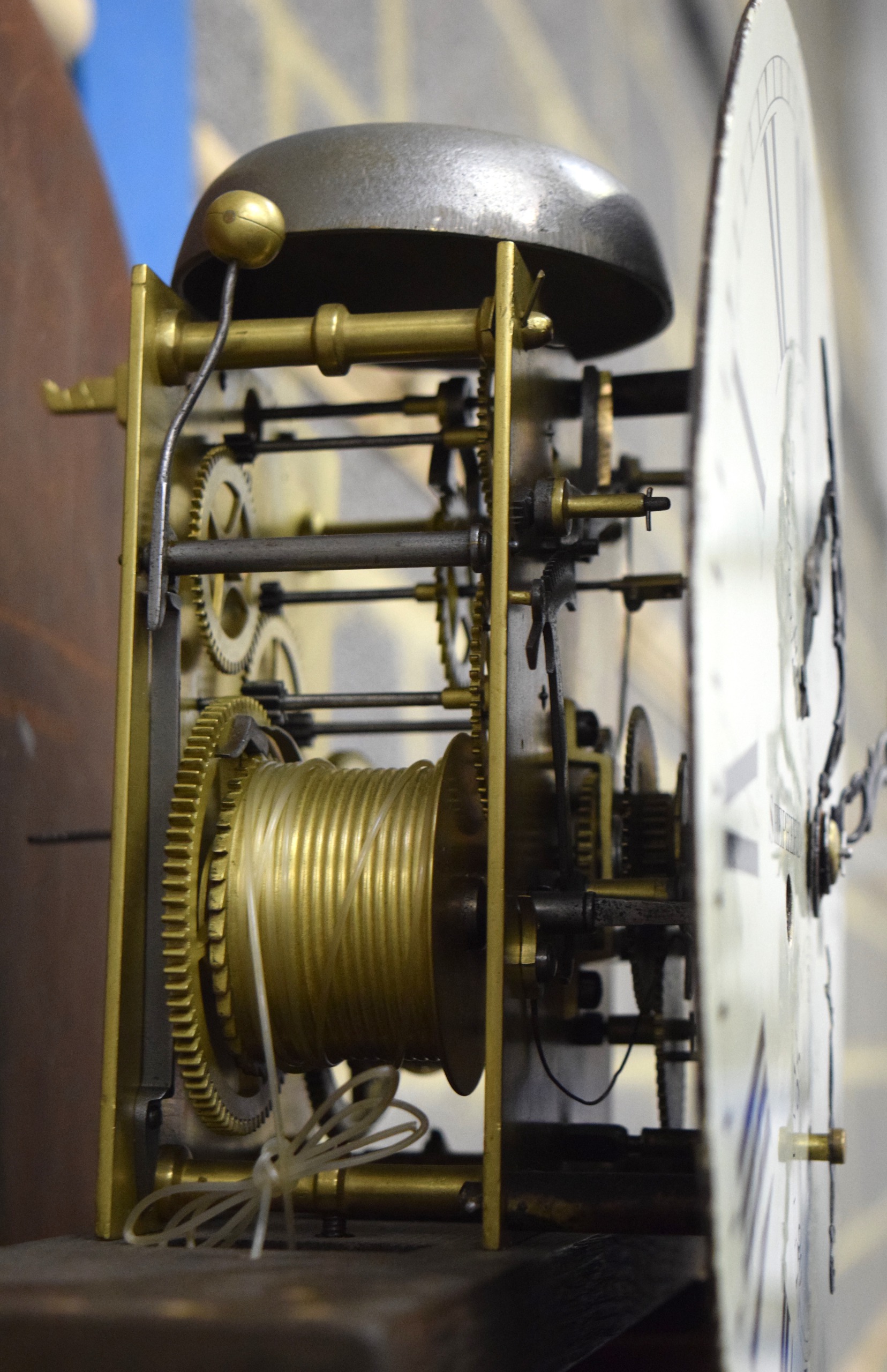 A FINE EARLY 19TH CENTURY REGENCY LONG CASE CLOCK by Shepherd of London, with circular dial and - Bild 4 aus 5