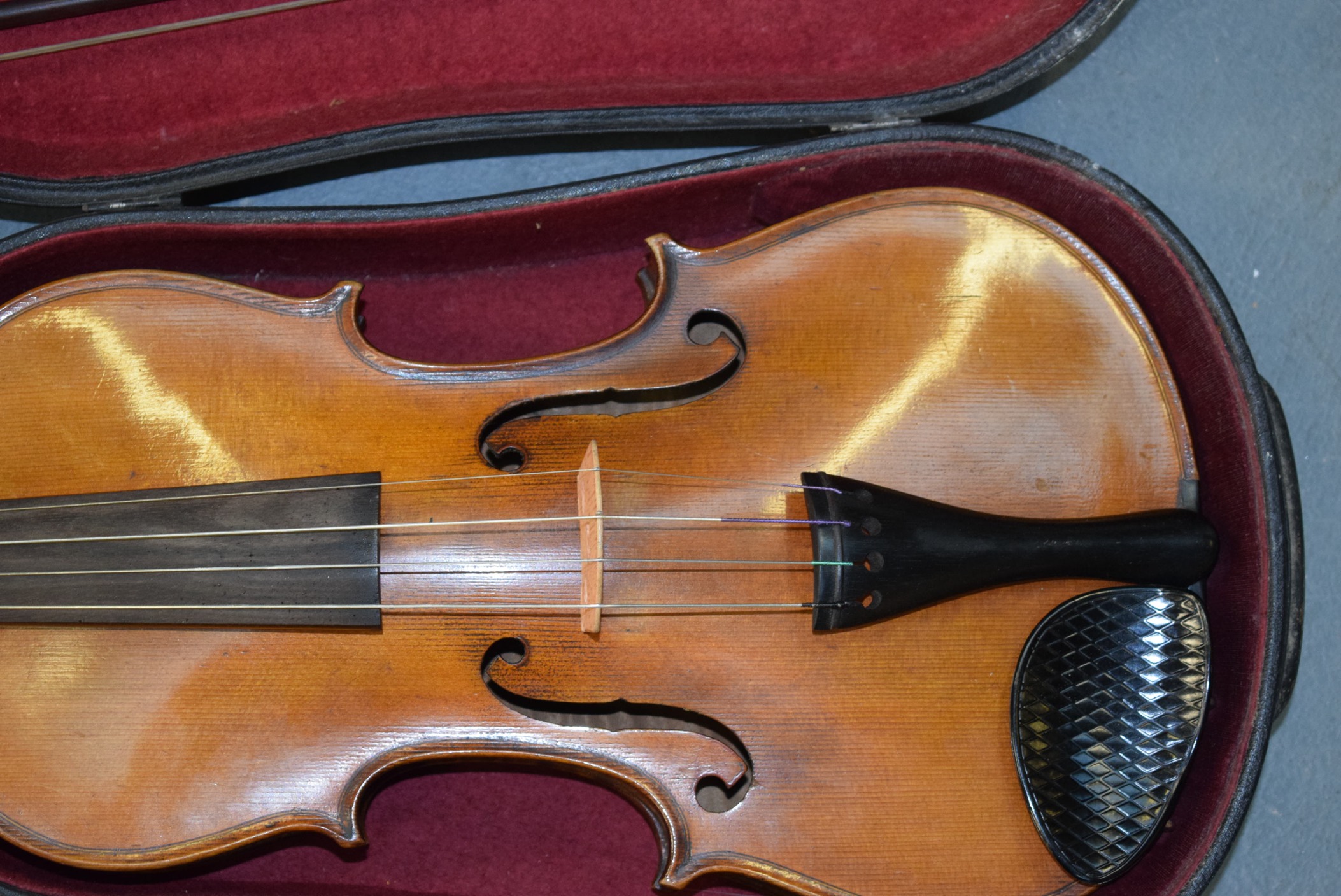 A CASED VIOLA, with two bow's. (3) - Image 2 of 3