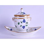 Late 18th/early 19th c. Nast a' Paris small condiment tureen and cover painted with stylised grape