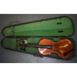 A JOHN MURDOCH & CO LONDON CASED VIOLIN, "Maidstone".