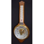 A BAROMETER, presented by Teesmouth Lifeboat Station to CDR L.F.L Hill RD RND 1970. 48 cm long.