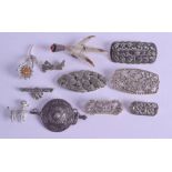 A COLLECTION OF VINTAGE MARCASITE JEWELLERY. (qty)