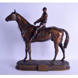 Alfred Barye (1839-1882) A good large French bronze figure entitled 'Gladiateur', depicting the