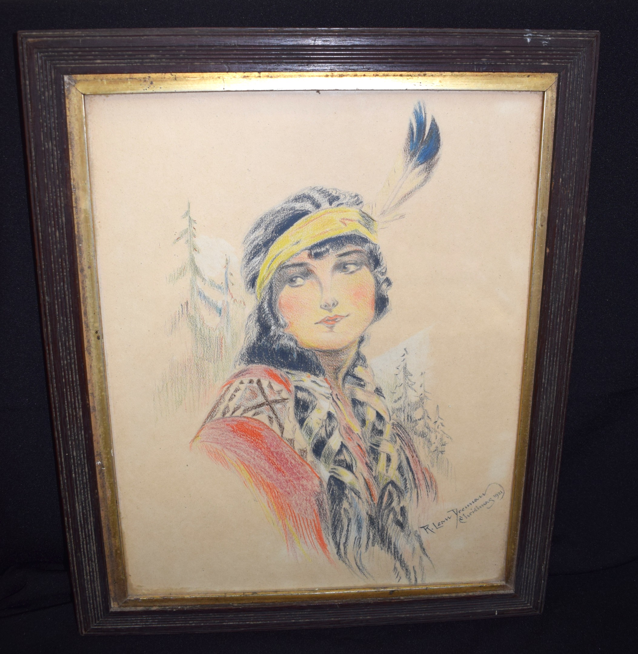 NORTH AMERICAN SCHOOL (Early 20th Century), framed pastel, indistinctly signed & dated 1931,