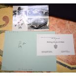 STIRLING MOSS AUTOGRAPH, together with picture.