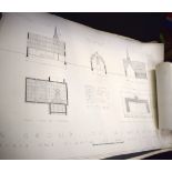 A QUANTIITY OF ARCHITECTURAL DRAWINGS. (6)