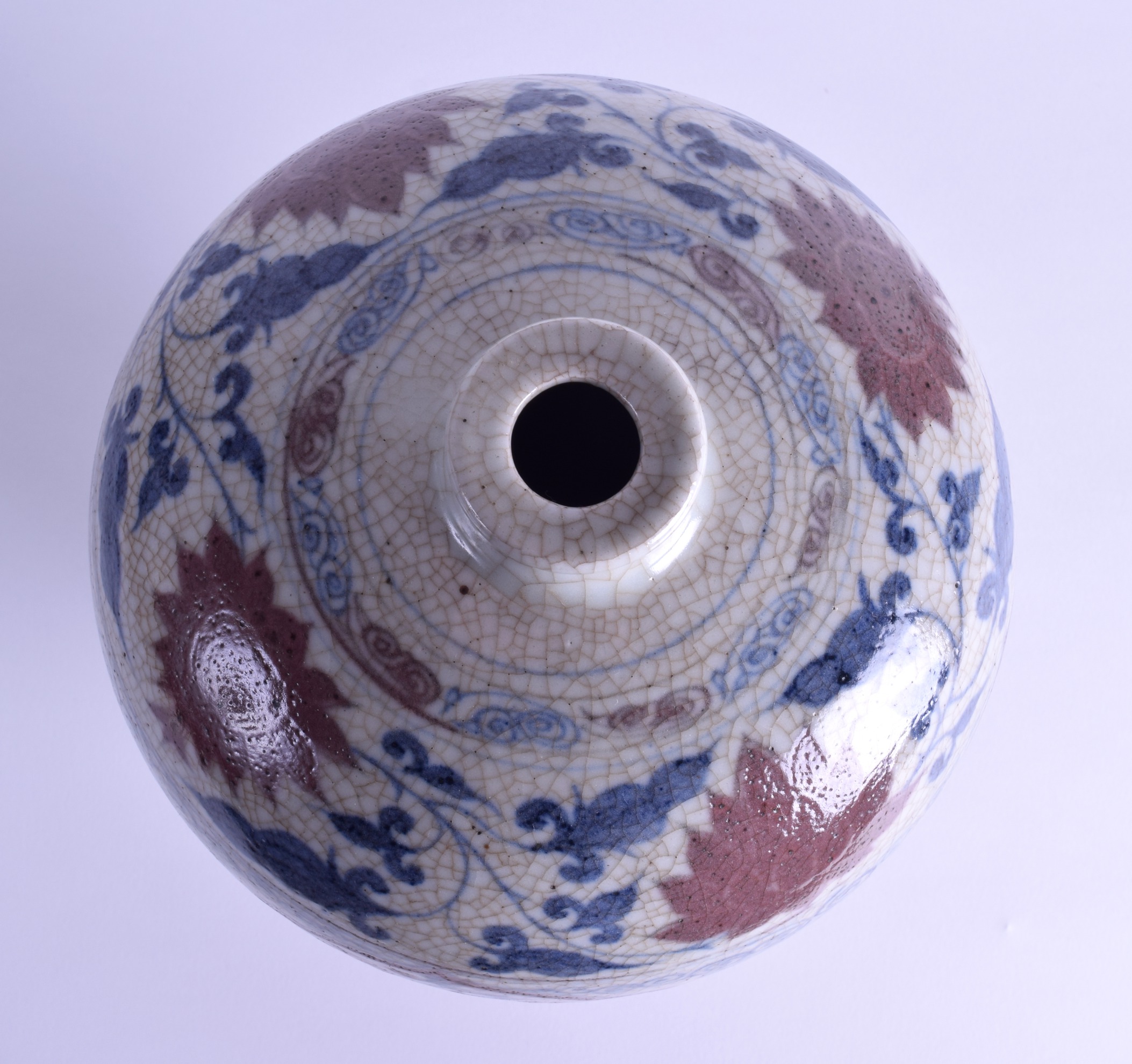 A CHINESE BLUE AND WHITE MEIPING 20th Century, painted with scholars within landscapes. 31 cm high. - Image 4 of 4