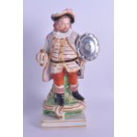 Early 19th c. Wood and Caldwell figure of James Quinn as Falstaff, impressed mark to base. 22cm