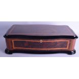 A GOOD SWISS REUGE MUSIC SAINT-BROXI WALNUT VENEERED MUSICAL BOX playing 4 airs, within a