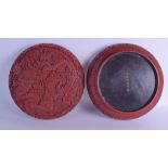 A FINE LARGE CHINESE CARVED CINNABAR LACQUER BOX AND COVER Qianlong mark and possibly of the period,