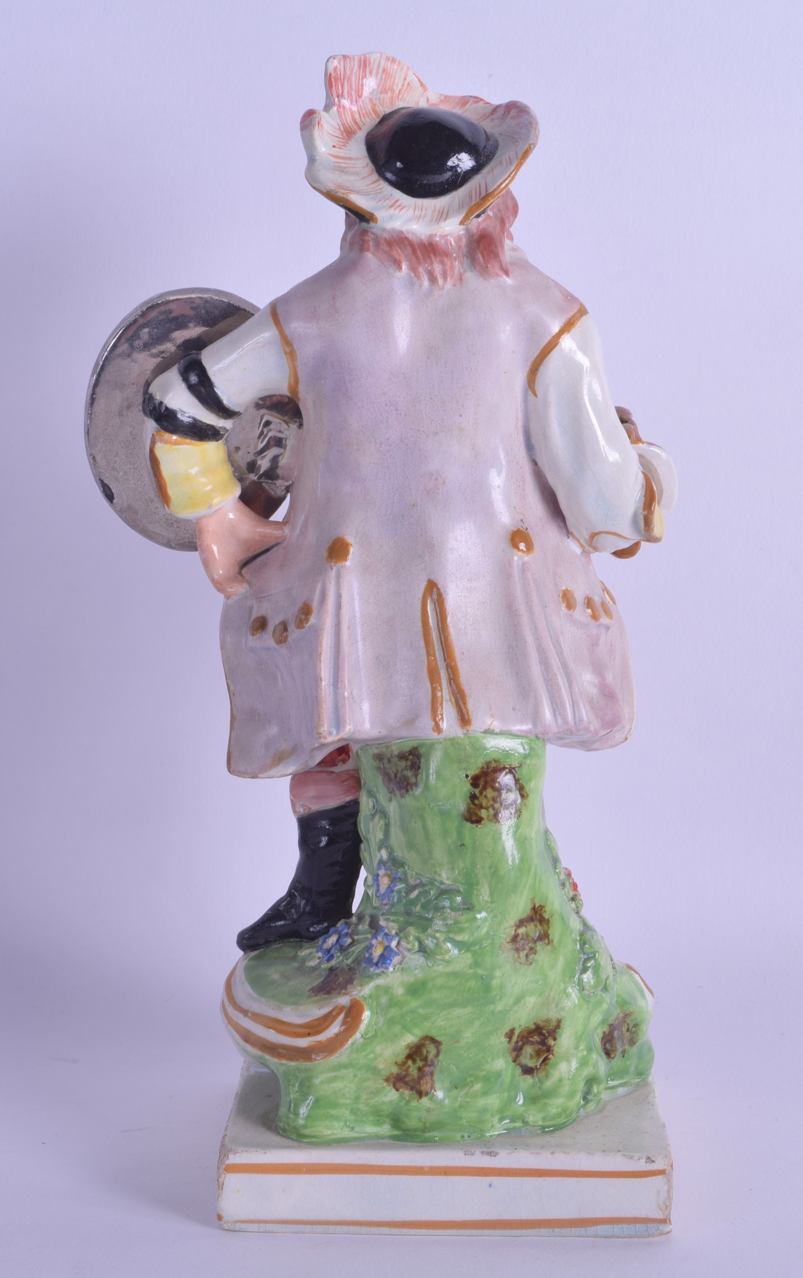 Early 19th c. Wood and Caldwell figure of James Quinn as Falstaff, impressed mark to base. 22cm - Image 2 of 3