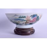 A 19TH CENTURY CHINESE FAMILLE ROSE PORCELAIN BOWL Daoguang mark and period, enamelled with