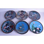 A GOOD COLLECTION OF 19TH/20TH CENTURY JAPANESE MEIJI PERIOD CLOISONNE ENAMEL WARES in various forms