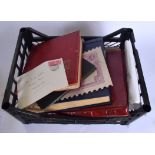 A GROUP OF VARIOUS STAMP ALBUMS. (qty)