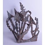 ILHAN KOMAN (1921-1986) A FINE ABSTRACT IRON SCULPTURE of unusual form. Note: Purchased direct