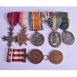 A SET OF MILITARY SERVICE MEDALS presented to SJT J Bennett Lang H Yeo, together with a bravery &