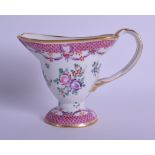 A 19TH CENTURY FRENCH SAMSONS OF PARIS PORCELAIN CREAM JUG Chinese export style, painted with