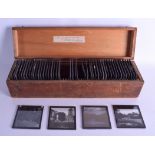 A COLLECTION OF MAGIC LANTERN SLIDES including landmarks, coastal views etc. (qty)