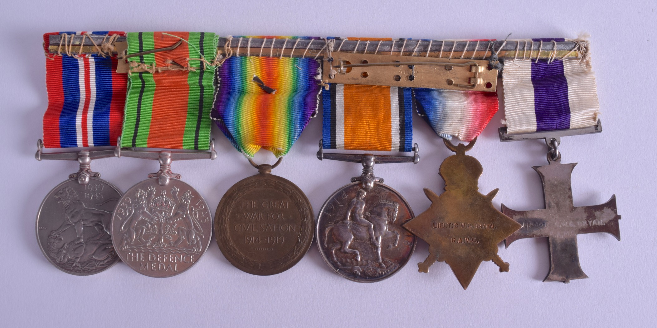 A MILITARY CROSS MEDAL SET presented to Major C W G Bryan. (6) - Image 2 of 2