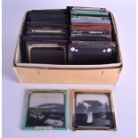 A COLLECTION OF MAGIC LANTERN SLIDES including landmarks, pubs, interior scenes etc. (qty)