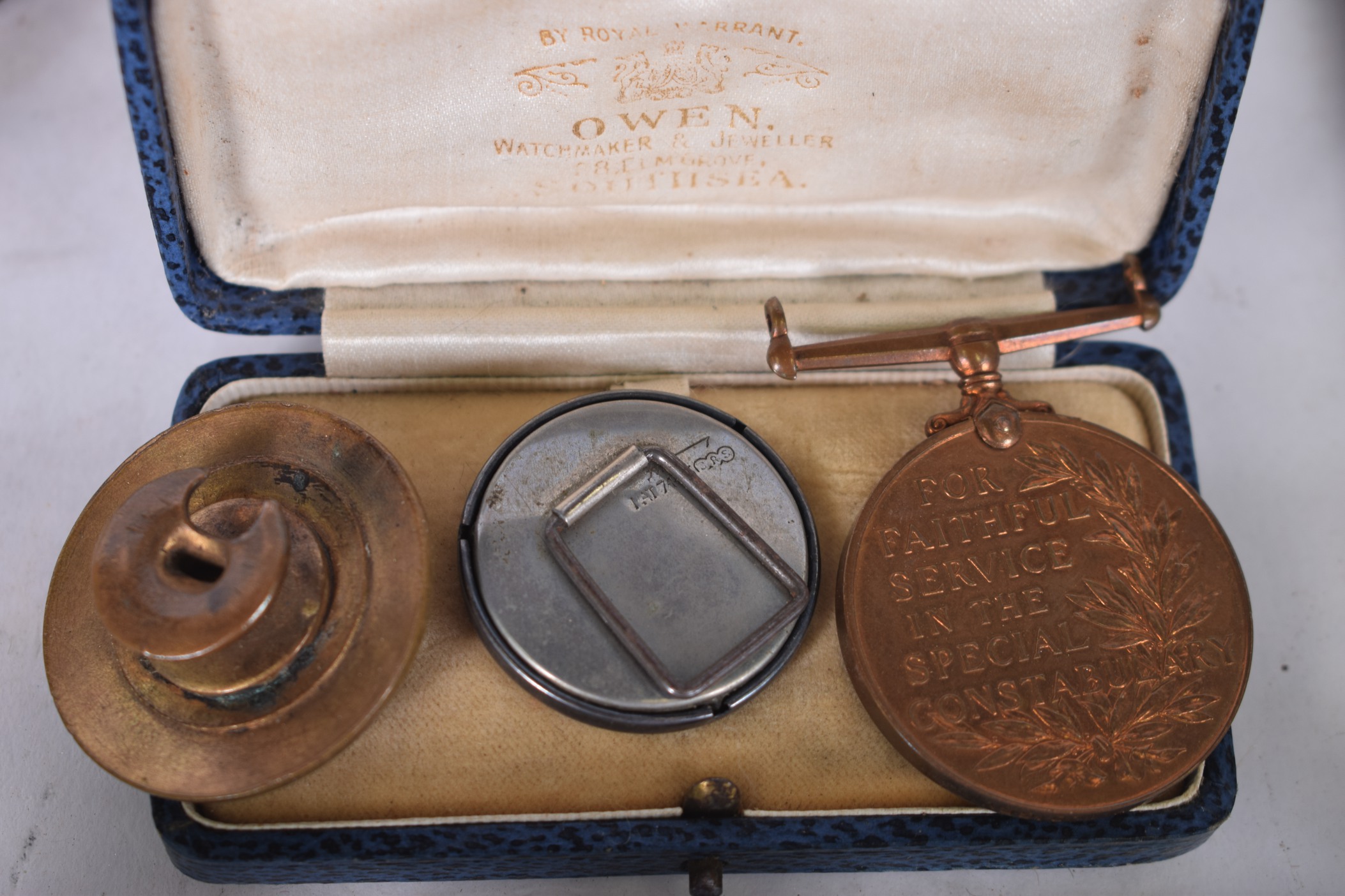 A GROUP OF POLICE MEMORABILIA, comprising of the appointments of a special constable circa 1914, - Image 5 of 13