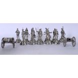A QUANTITY OF CHARLES C STADDON PEWTER FIGURES, military. (qty)