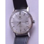 A GENTLEMANS TISSOT WRISTWATCH. Dial 3.5 cm diameter.