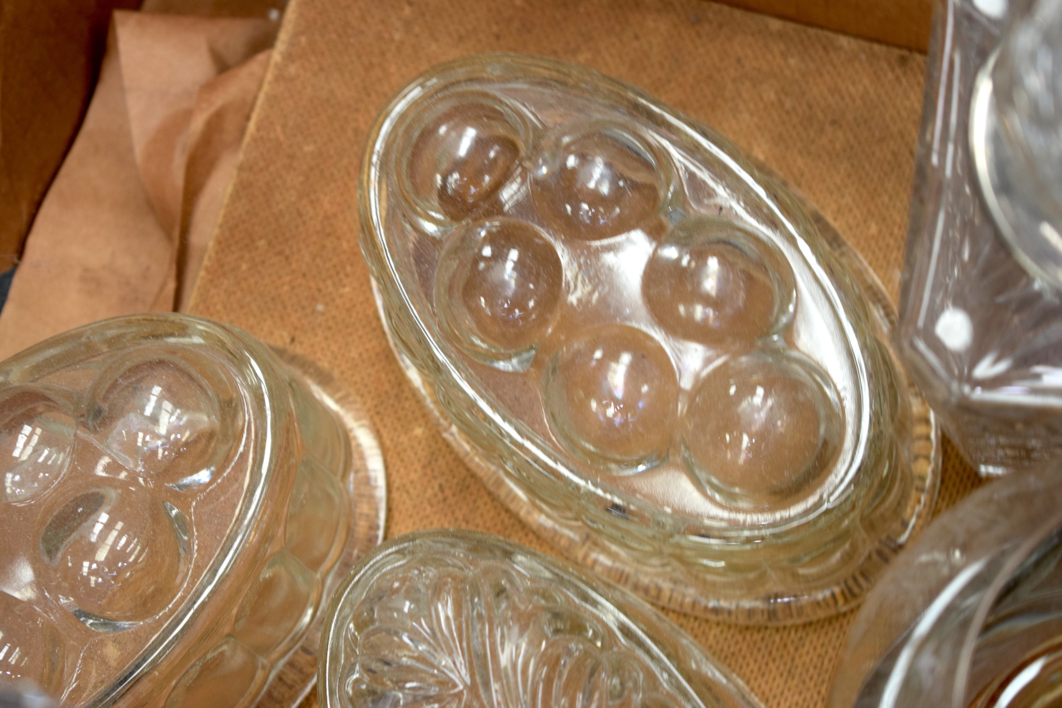 A GROUP OF GLASSWARE, including jelly moulds.(qty) - Image 2 of 5