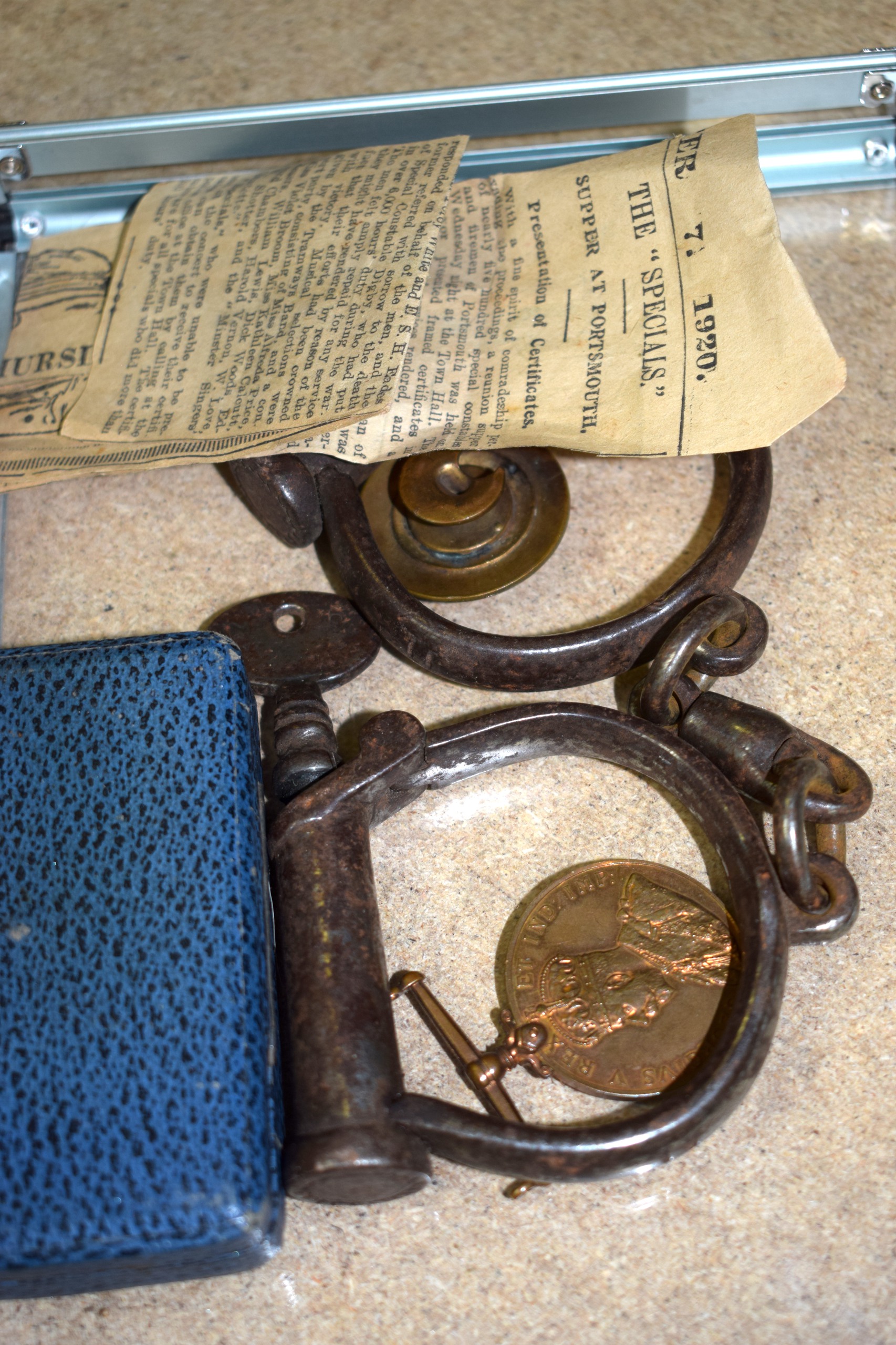 A GROUP OF POLICE MEMORABILIA, comprising of the appointments of a special constable circa 1914, - Image 11 of 13