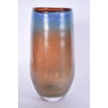 A LARGE IRIDESCENT GLASS VASE, Tiffany style. 32 cm high.