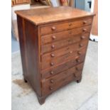 A LATE 19TH CENTURY OAK SPECIMEN OR COLLECTORS CHEST. 94 cm x 68 cm.