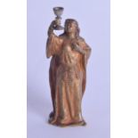 A LATE 19TH CENTURY AUSTRIAN COLD PAINTED BRONZE FIGURE OF A FEMALE by Franz Xavier Bergmann,