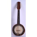 A 1920S ENGLISH JOHN GREY & SONS DULCETTA ROSEWOOD BANJO. 58 cm long.