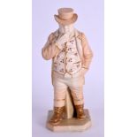 Royal Worcester figure of the Englishman, John Bull, date code for 1901. 16.5cm high