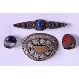 FOUR 19TH/29TH CENTURY MIDDLE EASTERN JEWELLERY ARTICLES. (4)