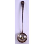 AN 18TH CENTURY SCOTTISH SILVER SERVING LADLE. Edinburgh 1783. 6.6 oz. 36 cm long.