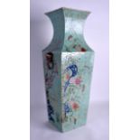 A LARGE LATE 19TH CENTURY CHINESE FAMILLE ROSE STRAITS PORCELAIN VASE Guangxu, painted with