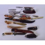 A LARGE QUANTITY OF PEN KNIVES, fruit knives and other daggers. (qty)