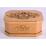 A RARE AND UNUSUAL LATE 19TH CENTURY CONTINENTAL AUTOMATON MUSICAL BOX the top rising to reveal a