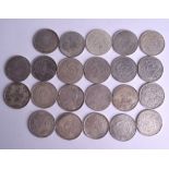 A COLLECTION OF TWENTY CHINESE SILVER COINS of various designs and dates. (22)