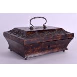 A LOVELY GEORGE III BURR WALNUT CUT STEEL WORK CASKET decorated with floral motifs and swirls. 19 cm