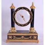 A FRANKLIN MINT FABERGE MYSTERY CLOCK C1988. 17 cm x 22 cm.