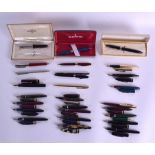 A COLLECTION OF SHEAFFERS PENS including fountains, ball points & mechanical pencils, twelve with