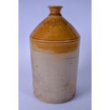 A LARGE STONEWARE POTTERY FLASK OF LOCAL INTEREST, "Henry Hall, Alton". 42 cm high.