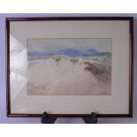 WILLIAM S PARKYN (1875-1949), framed watercolour, signed, costal beach scene. 23 cm x 34 cm.