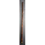 A SYSTEM WALKING CANE. 90 cm long.