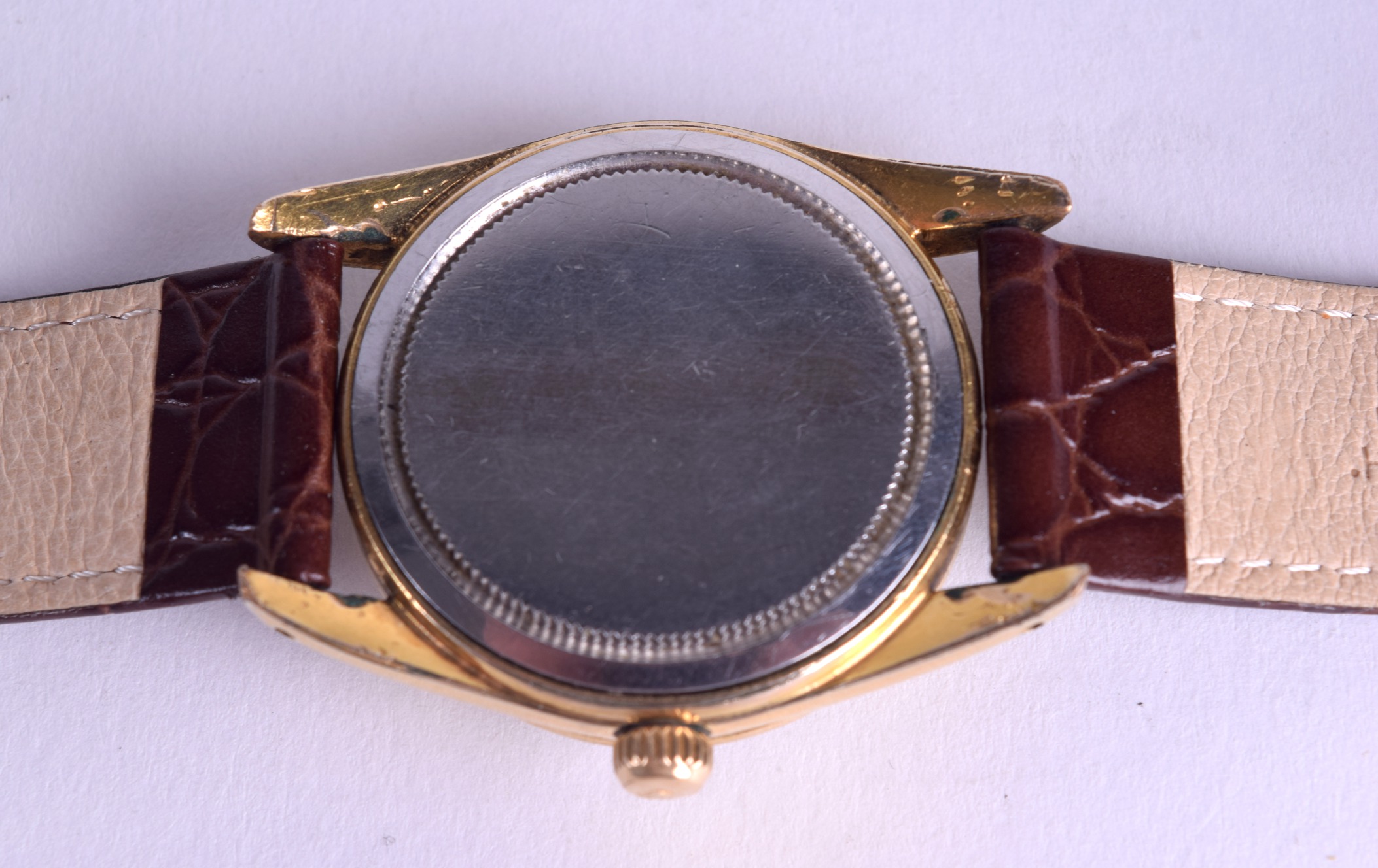 A ROLEX OYSTER DATE PRECISION WRISTWATCH with gold numerals. 3.25 cm diameter. - Image 2 of 5