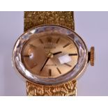 AN UNUSUAL 18CT LADIES ROLEX PRECISION WRISTWATCH. 40.9 grams overall. Dial 1.75 cm wide.